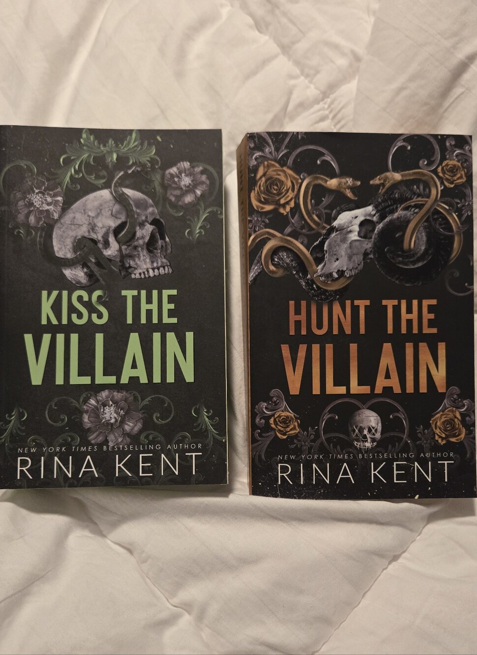 Rena Kent Lot of 2 Paperback Book Villian Series 1-2 DARK MM COLLEGE MAFIA